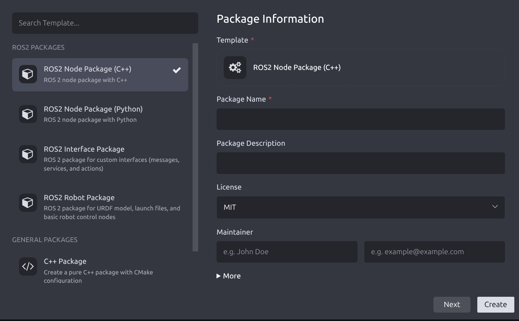 Rovium IDE | Project Templates